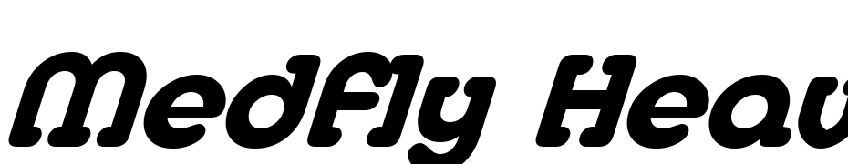 Medfly Heavy Italic Font Download Free