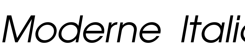 Moderne Italic Font Download Free