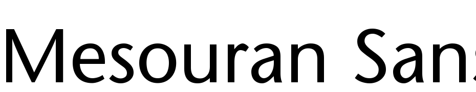 Mesouran Sans SSi Font Download Free