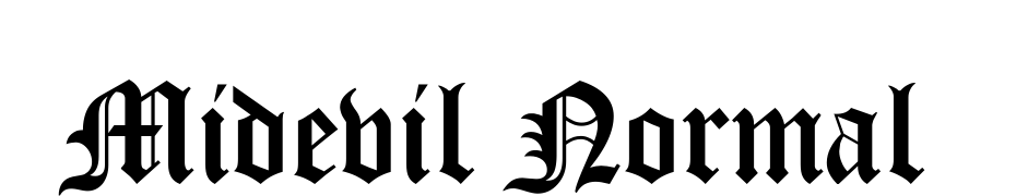 Midevil Normal Font Download Free