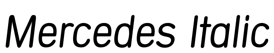 Mercedes Italic Scarica Caratteri Gratis
