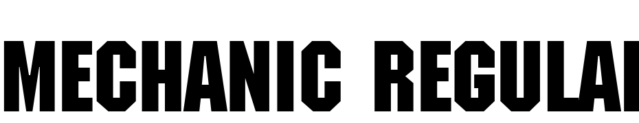 Mechanic Regular DB Font Download Free
