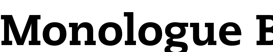 Monologue Black SSi Black Font Download Free