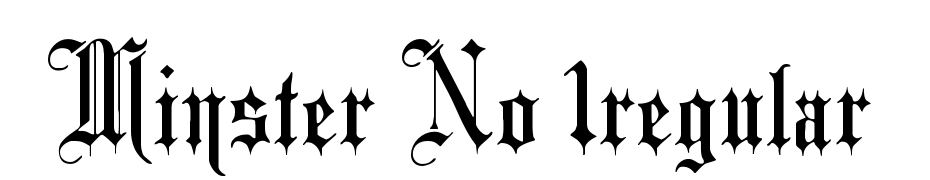 Minster No 1 Font Download Free