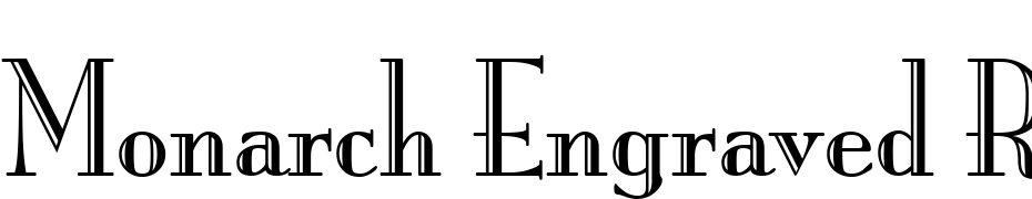 Monarch Engraved Regular Font Download Free