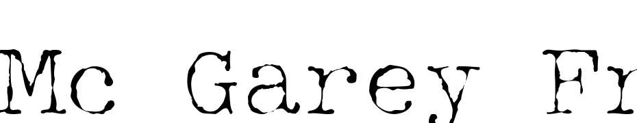 Mc Garey Fractured Font Download Free