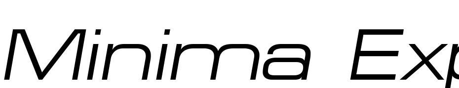 Minima Expanded SSi Expanded Italic Font Download Free