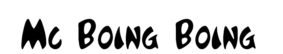 Mc Boing Boing Font Download Free