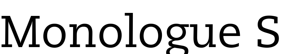 Monologue SSi Font Download Free