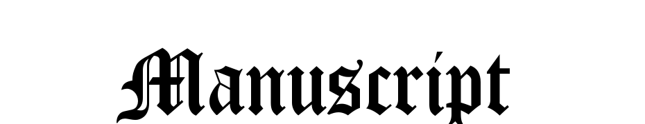 Manuscript Font Download Free