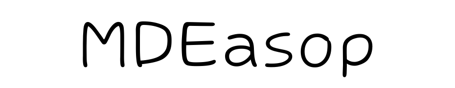 MDEasop Font Download Free