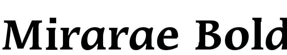 Mirarae Bold BT Yazı tipi ücretsiz indir