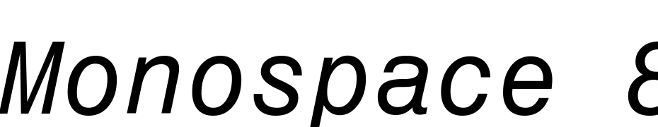 Monospace 821 Italic BT Fuente Descargar Gratis