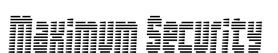 Maximum Security Font Download Free