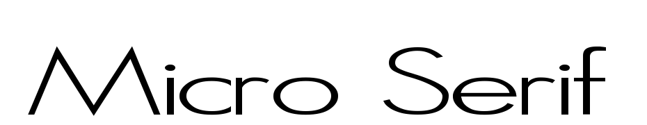 Micro Serif Font Download Free