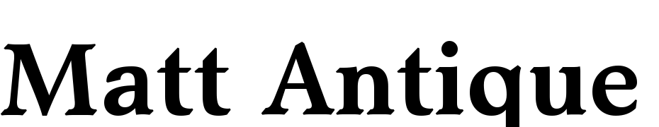 Matt Antique Bold BT Font Download Free