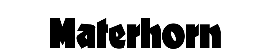 Materhorn Font Download Free