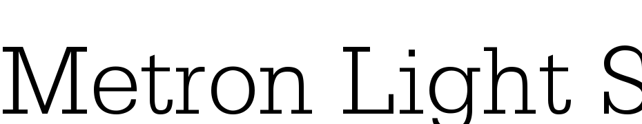 Metron Light SSi Light Font Download Free