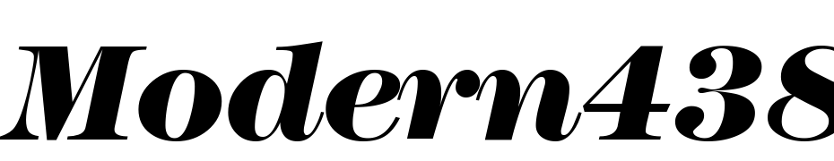 Modern438Heavy Regular Italic Font Download Free