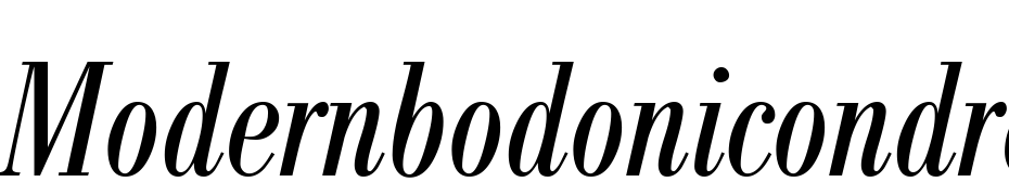 Modern Bodoni Cond Regular Italic Font Download Free