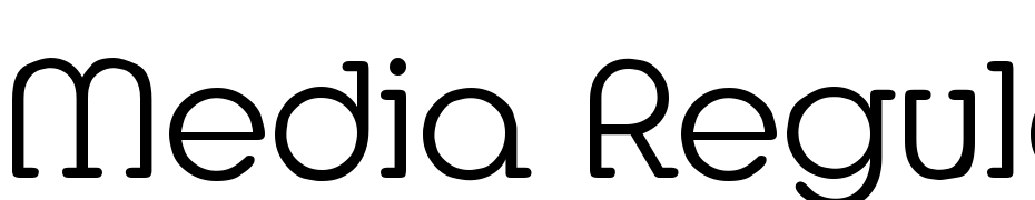 Media Regular Font Download Free