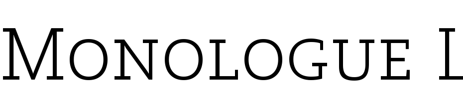 Monologue Light Caps SSi Light Small Caps Font Download Free