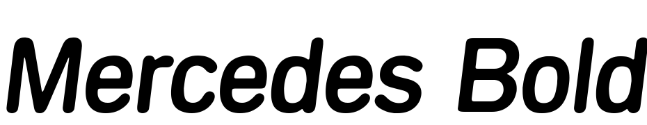 Mercedes Bold Italic cкачати шрифт безкоштовно