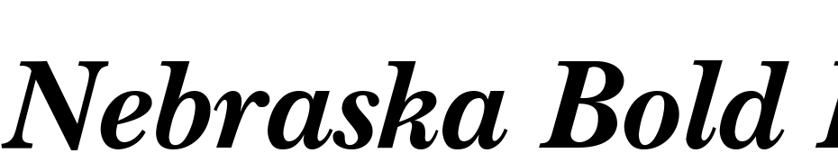 Nebraska Bold Italic Font Download Free