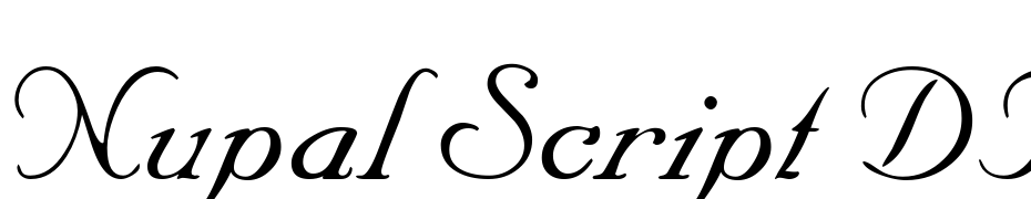 Nupal Script DB Italic Font Download Free