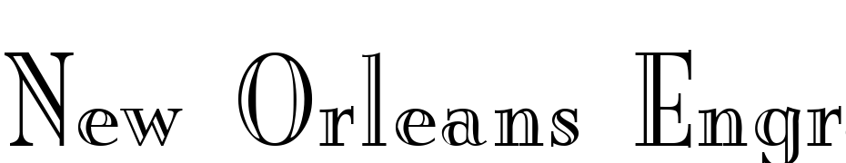 New Orleans Engraved Regular DB Font Download Free