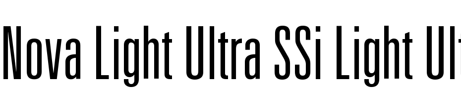 Nova Light Ultra SSi Light Ultra Condensed Font Download Free