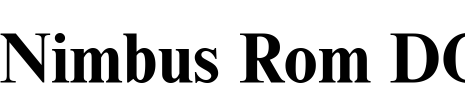 Nimbus Rom DGR Bold Font Download Free