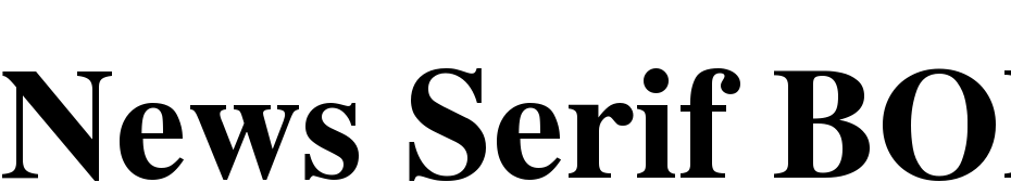 News Serif BOLD Font Download Free