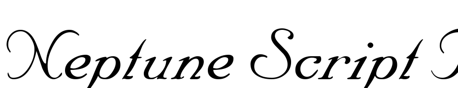 Neptune Script Regular DB Font Download Free