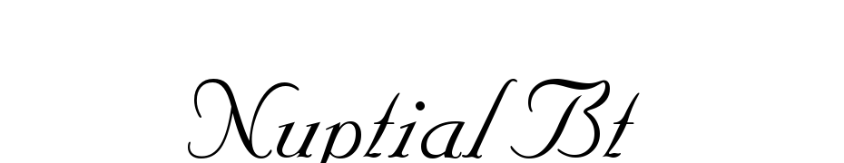 Nuptial BT Font Download Free