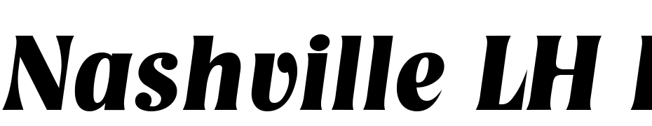 Nashville LH Bold Italic Font Download Free