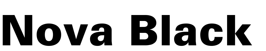 Nova Black SSi Black Font Download Free