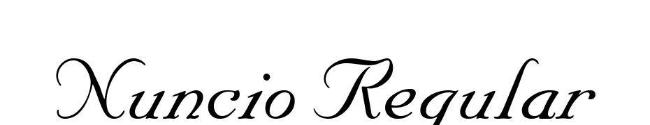 Nuncio Regular Font Download Free