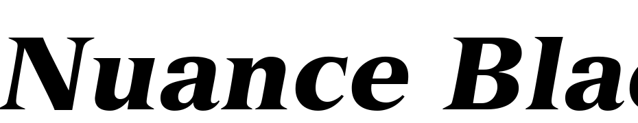 Nuance Black SSi Black Italic Yazı tipi ücretsiz indir
