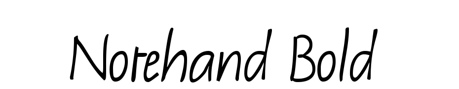 Notehand Bold Font Download Free
