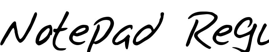 Notepad Regular Font Download Free