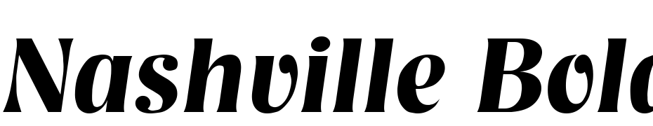 Nashville Bold Italic Font Download Free