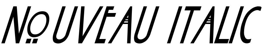 Nouveau Italic Font Download Free