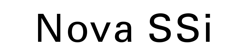 Nova SSi Font Download Free