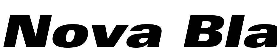 Nova Black Expanded SSi Black Expanded Italic Font Download Free