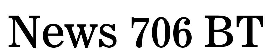 News 706 BT Font Download Free
