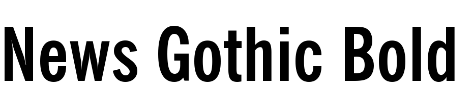 News Gothic Bold Condensed BT Font Download Free