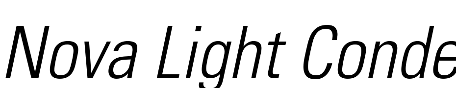 Nova Light Condensed SSi Light Condensed Italic Font Download Free