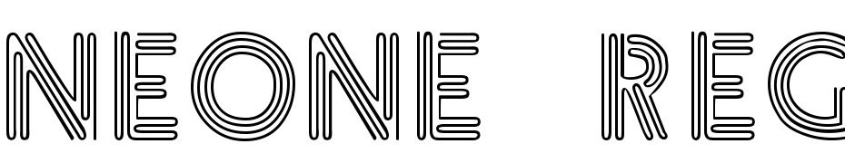 Neone Regular Font Download Free