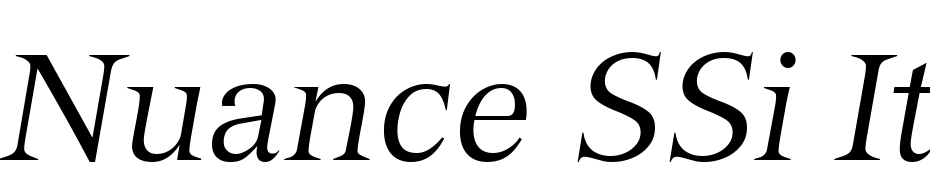 Nuance SSi Italic Font Download Free